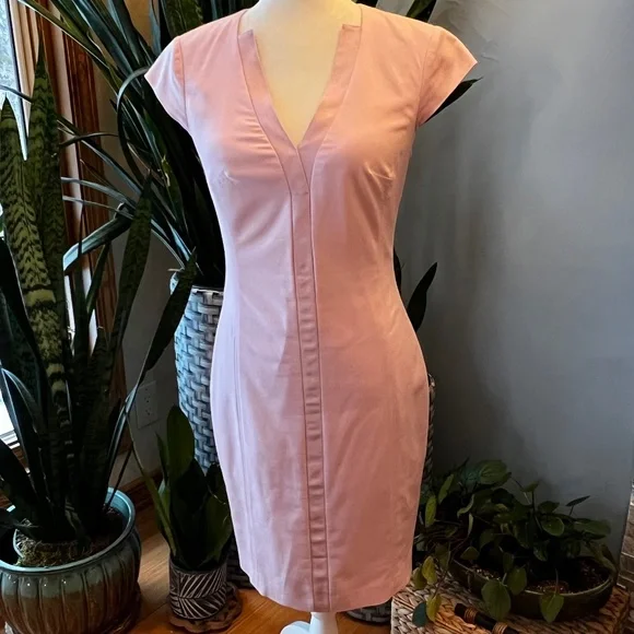 ted baker light pink dress Skater Dress Ted Baker Blush Pink Dress Pink Ted Baker Karsali Elegance  Scalloped Skater Dress TED